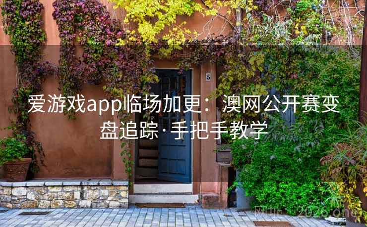 爱游戏app临场加更：澳网公开赛变盘追踪·手把手教学