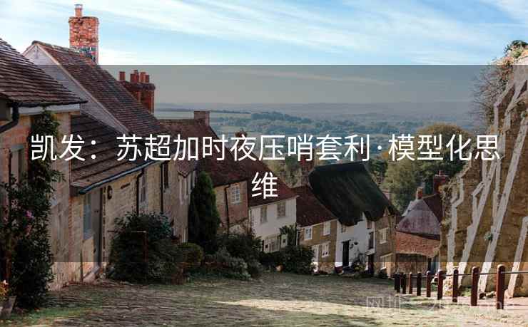 凯发：苏超加时夜压哨套利·模型化思维  第1张