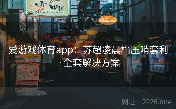 爱游戏体育app:苏超凌晨档压哨套利·全套解决方案 第2张 爱游戏体育app:苏超凌晨档压哨套利·全套解决方案 第2张