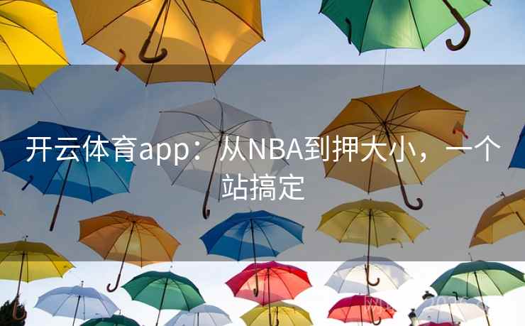 开云体育app:从NBA到押大小,一个站搞定 第2张 开云体育app:从NBA到押大小,一个站搞定 第2张